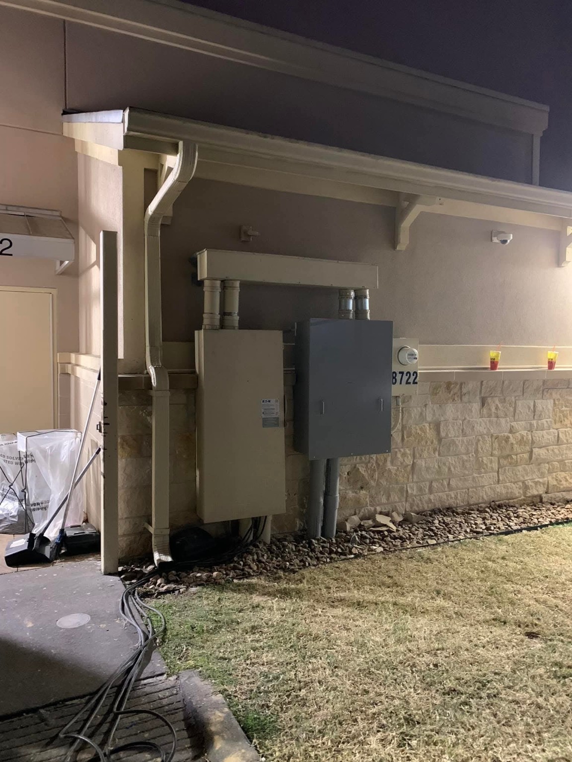 Storm-Damaged Commercial Service completed work